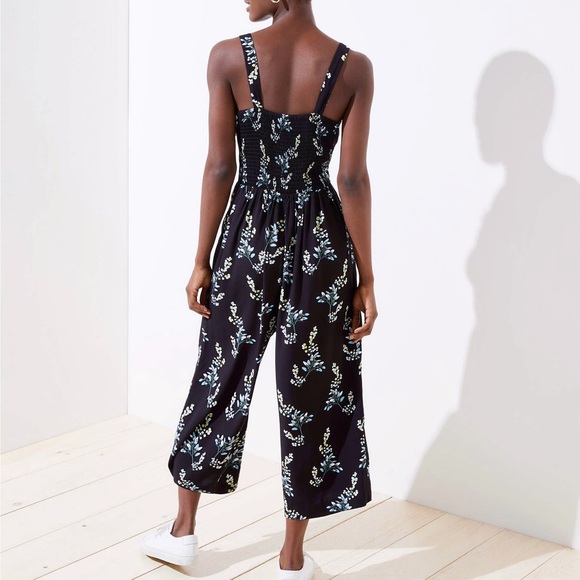 Loft flower branch jumpsuit Clearance